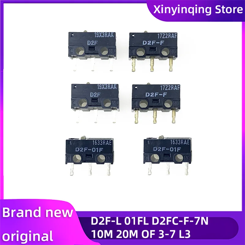 Microinterruptor de viaje/ratón D2F-FL/L2/L3/01FL/L-D3/01F-T/5L 3A 1,47/0,74N 30VDC 125AC para microinterruptor Omron