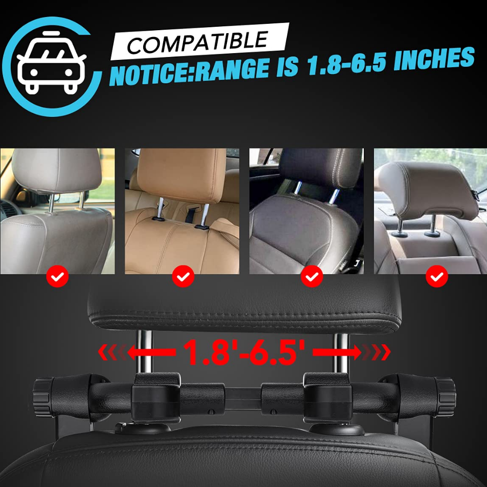 CAER หมอนรองศีรษะรถยนต์ 360 °   ปรับ Sleeping HEAD คอสนับสนุน PU U-Shaped Travel Seat REST หมอนเบาะสําหรับเด็กผู้ใหญ่