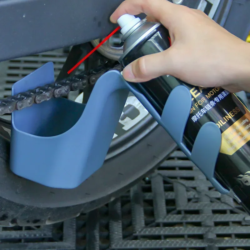 Box Chain Cleaning Oil Splash-Proof Tool Agent Widely Used Chain Oil Anti-spray Tool Motorcycle Bike Chain Oil Storage Tool