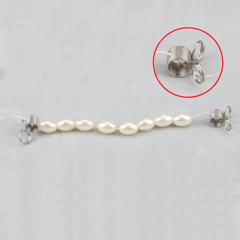 10 Chiếc Thép Không Gỉ Đính Hạt Nút Chặn Sáng Tạo Đính Hạt Đầu Dây Trang Sức Chiếu Trúc Hạt Stringing Dây Dụng Cụ Trang Sức Làm