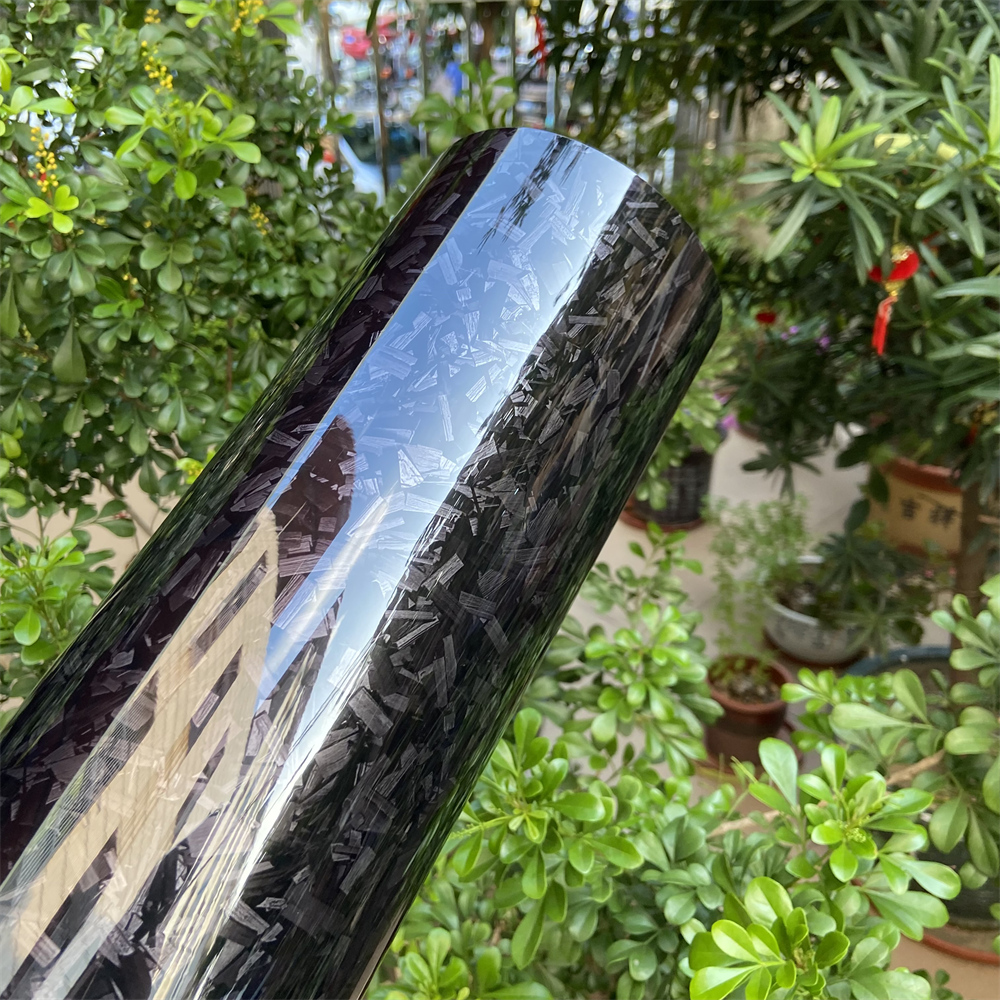 光沢のある黒鍛造炭素繊維ビニール車ラップゴースト迷彩自己粘着 DIY スタイリングインテリアステッカーオートバイラッピング