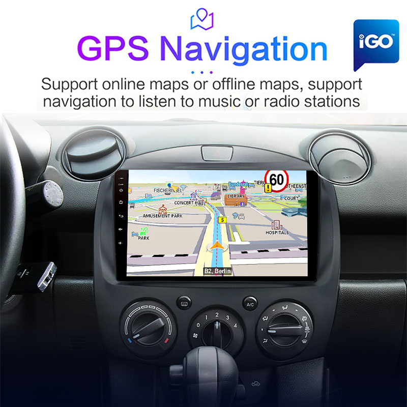 Автомобильный Android-радио, мультимедийный плеер для MAZDA 2 Mazda2 2007 2008 2009 2010 2011 2012 2013 2014 GPS Navi 2din 2 din, авторадио