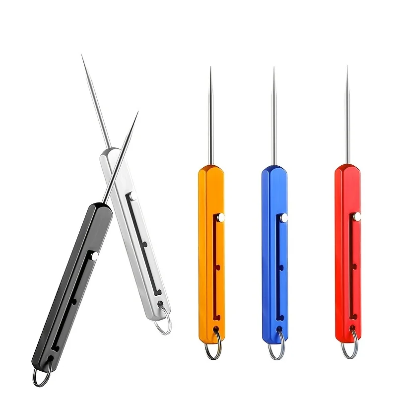 Palillo de dientes y herramienta de recogida de dientes integrado telescópico Rectangular, palillo de dientes multifuncional para recoger frutas de un solo cabezal