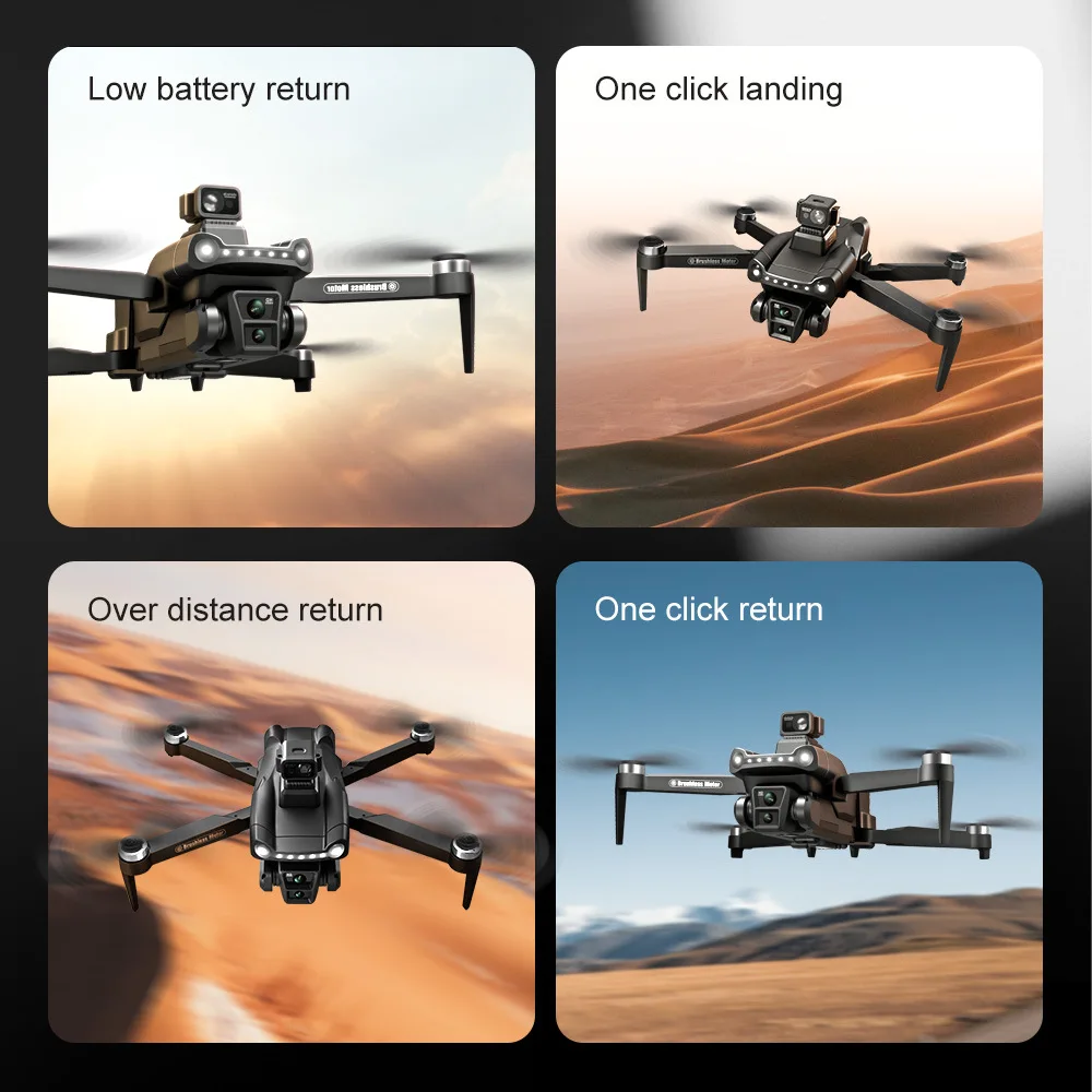 V198GPS Drone 8K cámara Profesional HD ESC sin escobillas evitación de obstáculos aéreo óptico plegable Quadcopter Mini Dron