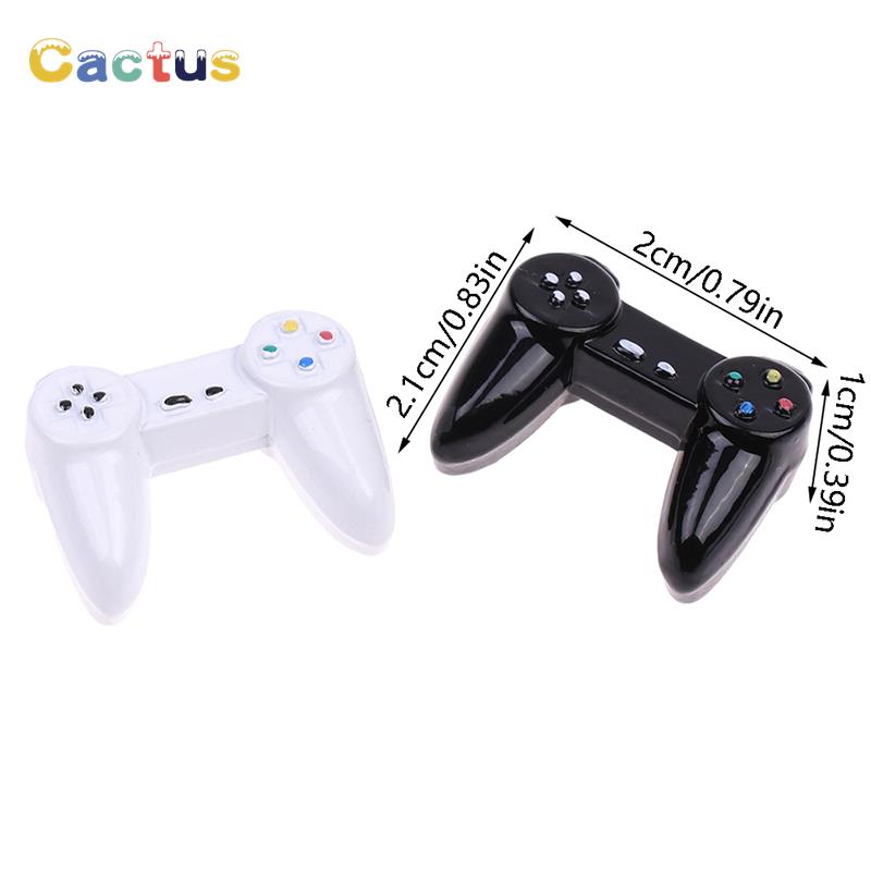 Dollhouse Electronic Mini Toys Model, Gamepad Simulation, Wireless Game Controller, Doll House Móveis, Decoração Acessórios, 1:12