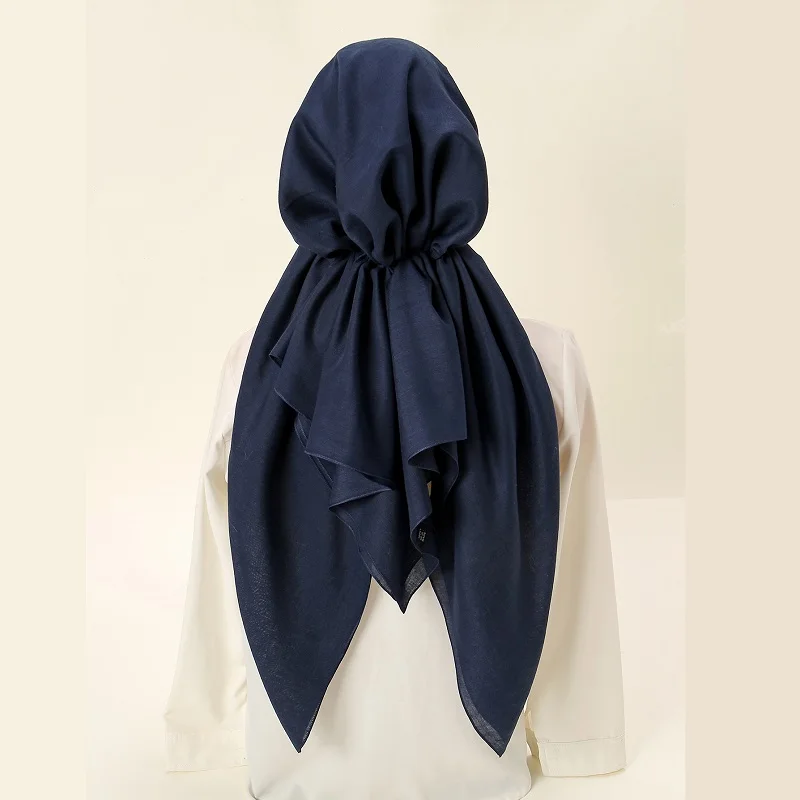 Atacado algodão instantâneo muçulmano hijab envoltório interno undercap triângulo cachecol hijab simples turbante islâmico gorro macio bandana chapéu