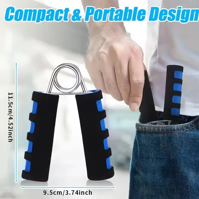 1pc Allenatore per la forza del polso Impugnatura a molla Allenatore per la forza delle dita Spugna per l'avambraccio Enhancer Espansore per il polso Esercizio Allenatore muscolare