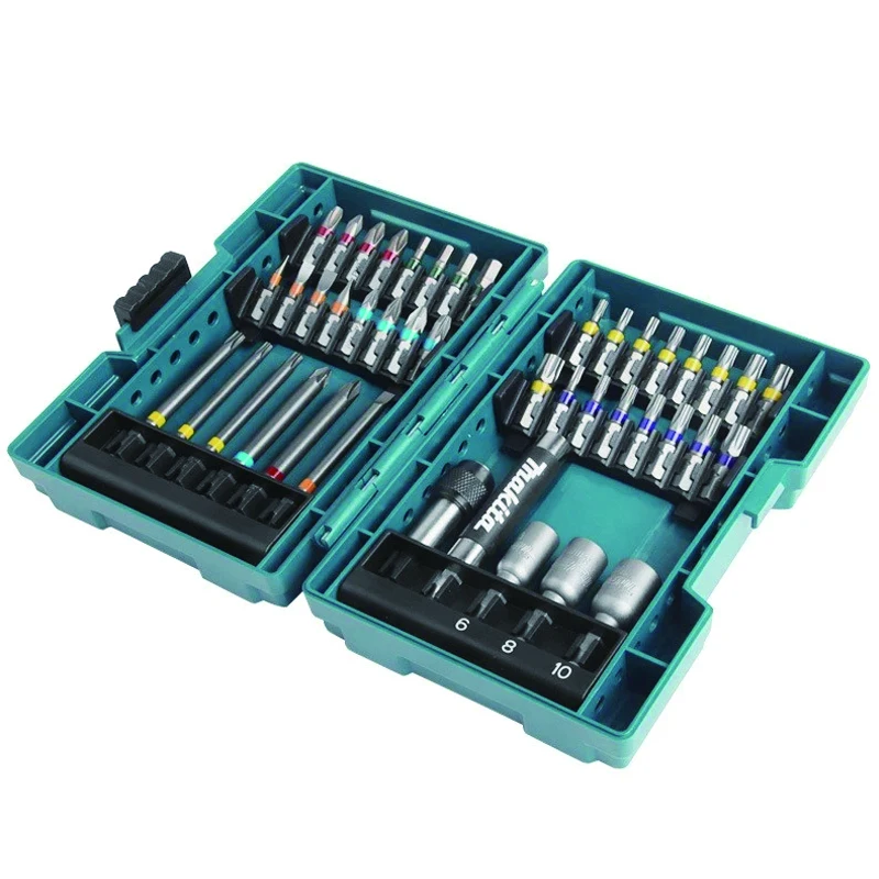 Makita B-55697 Electric Screwdriver Drill Bits Cross Flower Type Hexagon Socket Power Tool Multi-Function Accessories 43Pcs