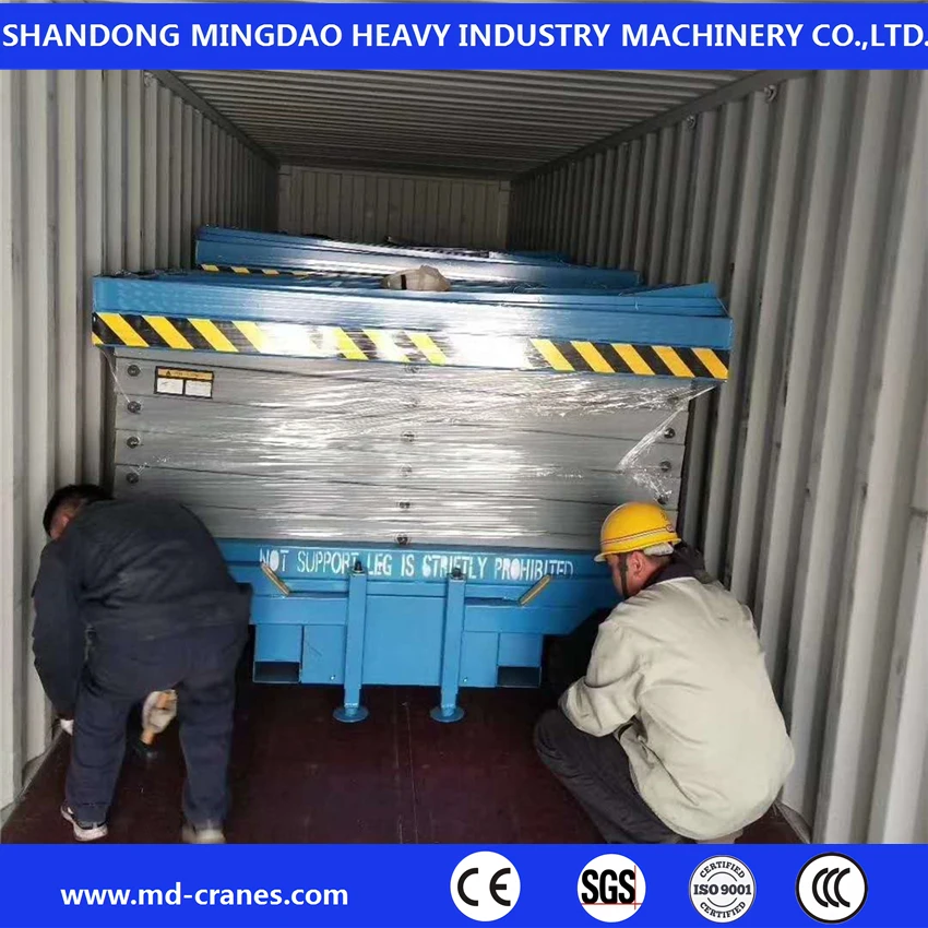 Double Cylinder Hydraulic Scissor Lifting Platform Work Table for Workshop