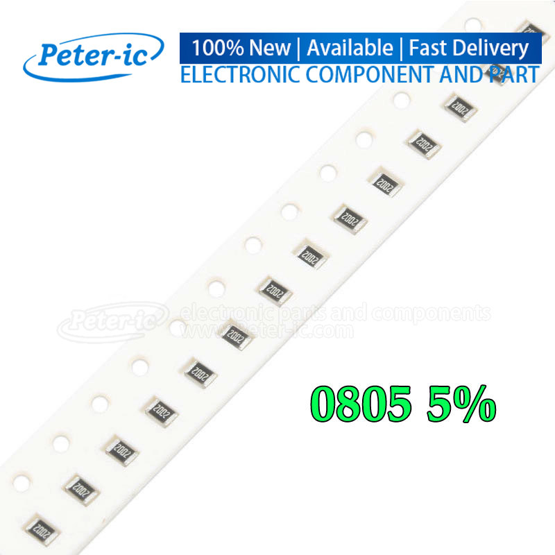 (100 шт.) чип-Резисторы SMD 0805 5% 0.1R 0.12R 0.43R 1R 4.7R 10R 15R 36R 1K 10K 62K 75K 100K 220K 470K 750K 1M 4,7 M 6,2 M 9,1 M 100 M