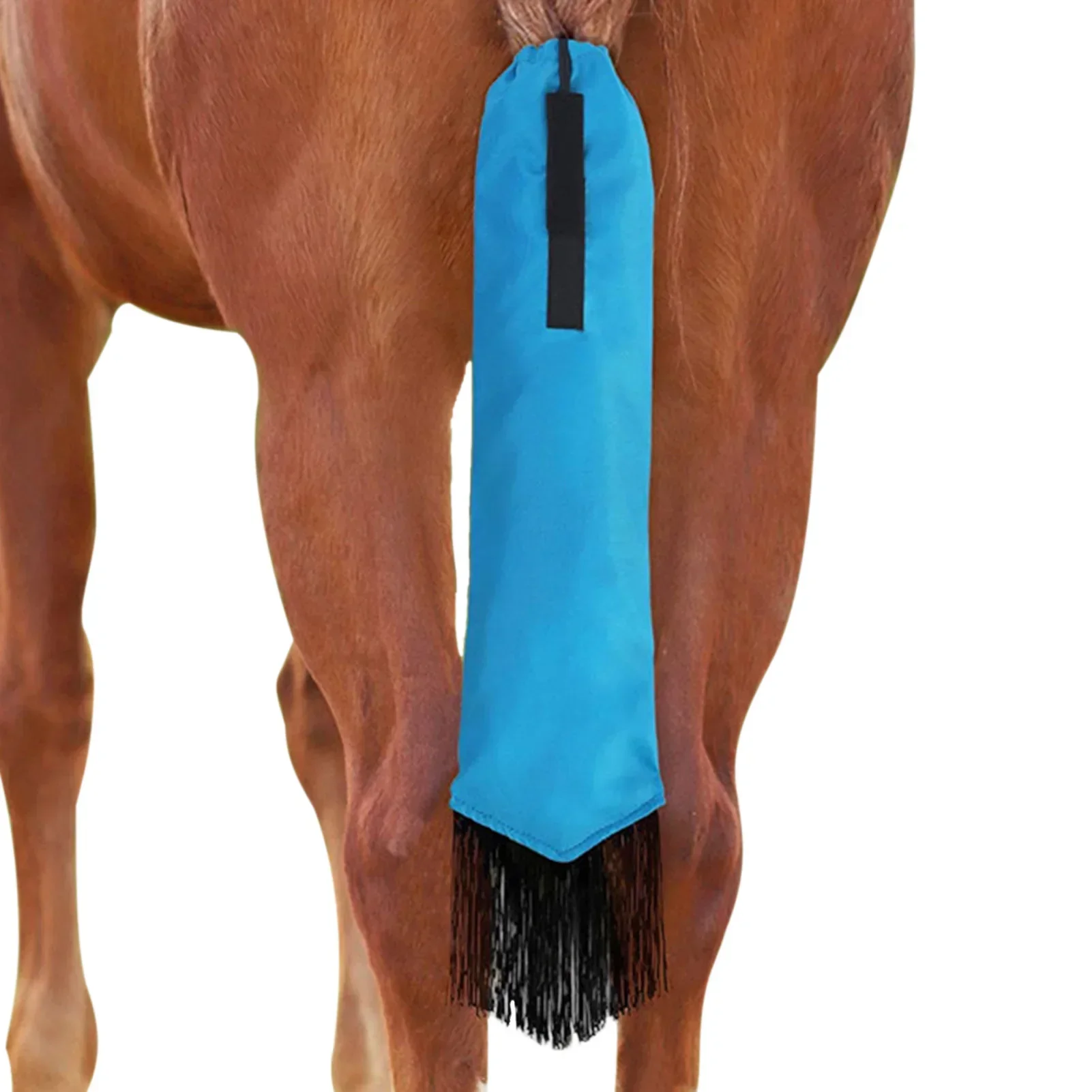 Borsa per coda di cavallo Borsa per coda di cavallo durevole per cavalli Borse portaoggetti impermeabili per code di cavallo con frange Forniture per cria di cavalli