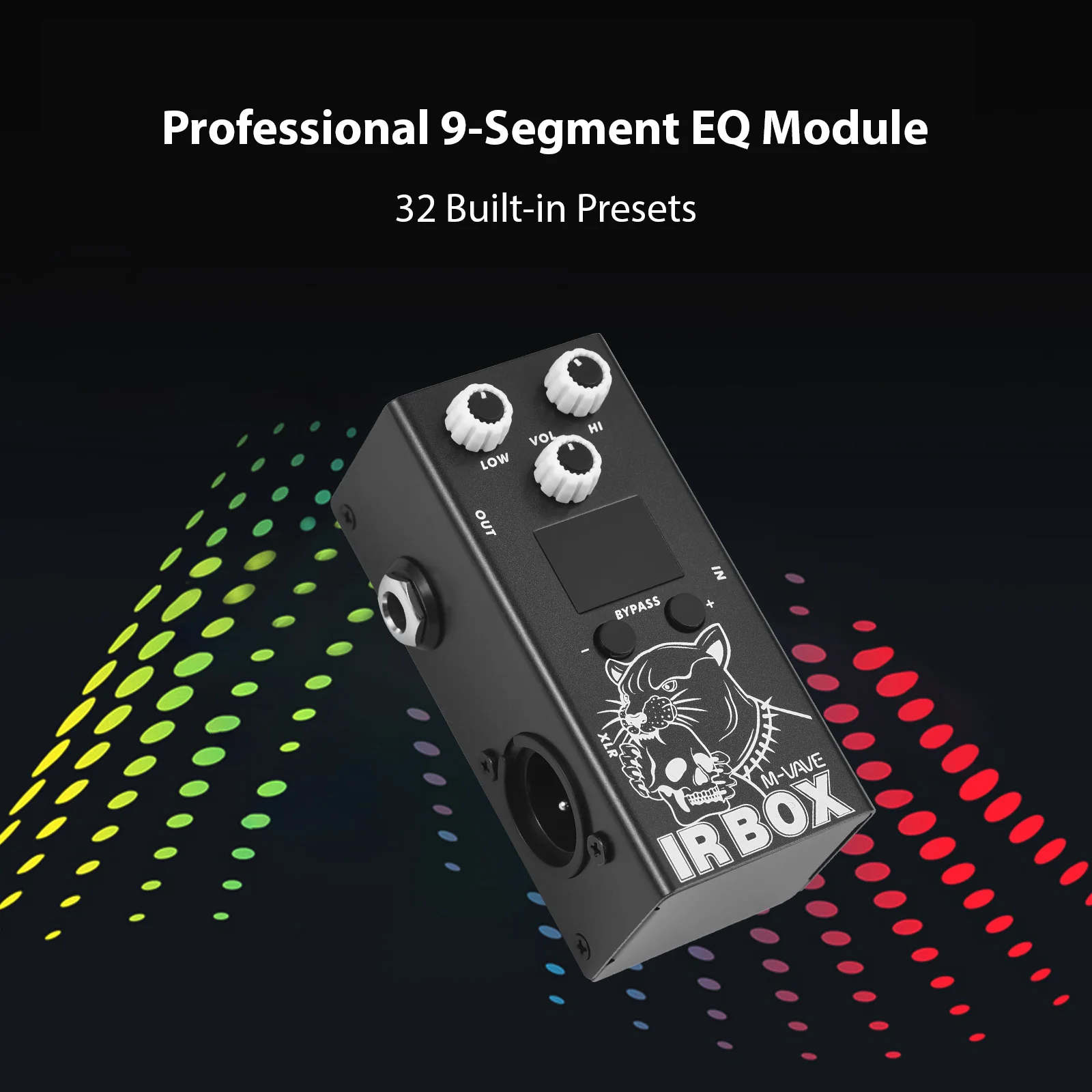 M-VAVE Guitar IR Box Effects Pedal with IR Cab Impulse Response Cabinets Speaker Simulator XLR Output Port 6.35mm Output/Input