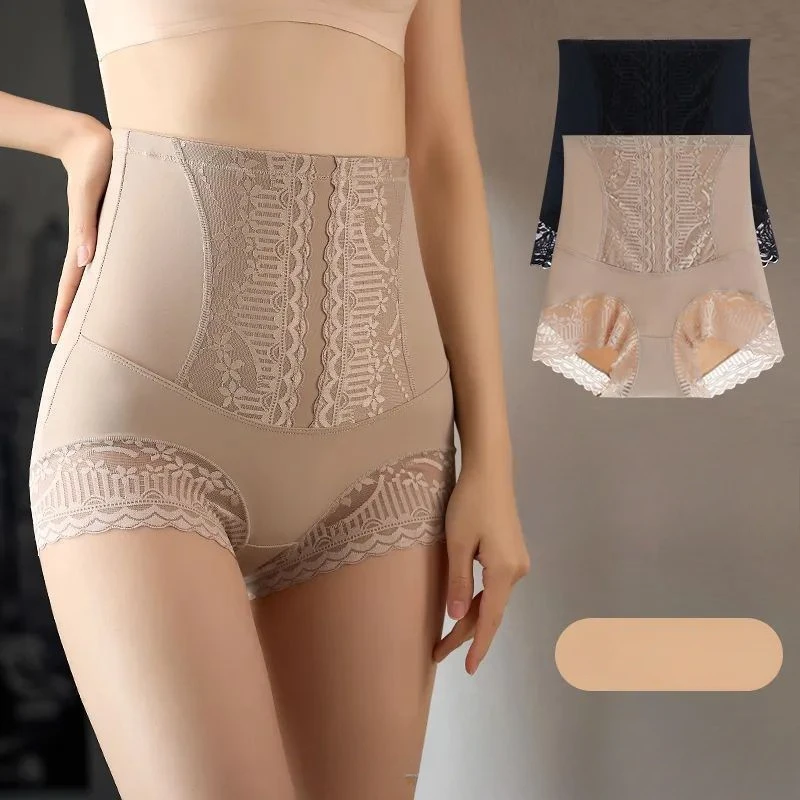 Calcinha modeladora feminina, cintura alta, barriga plana, levantador de bunda, modelador corporal, roupa íntima, pós-parto, modelagem de barriga