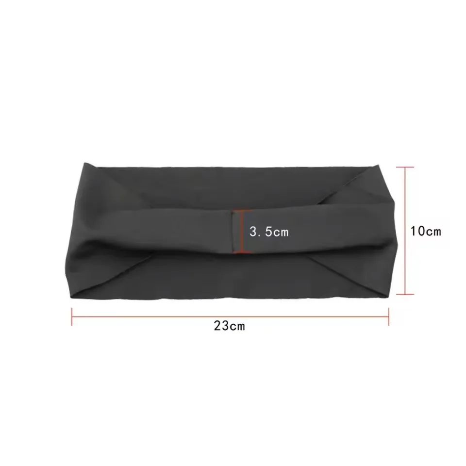 Fasce sportive elastiche Copricapo per assorbimento del sudore Fascia per allenamento ad asciugatura rapida Fasce antiscivolo e traspiranti per la corsa di yoga