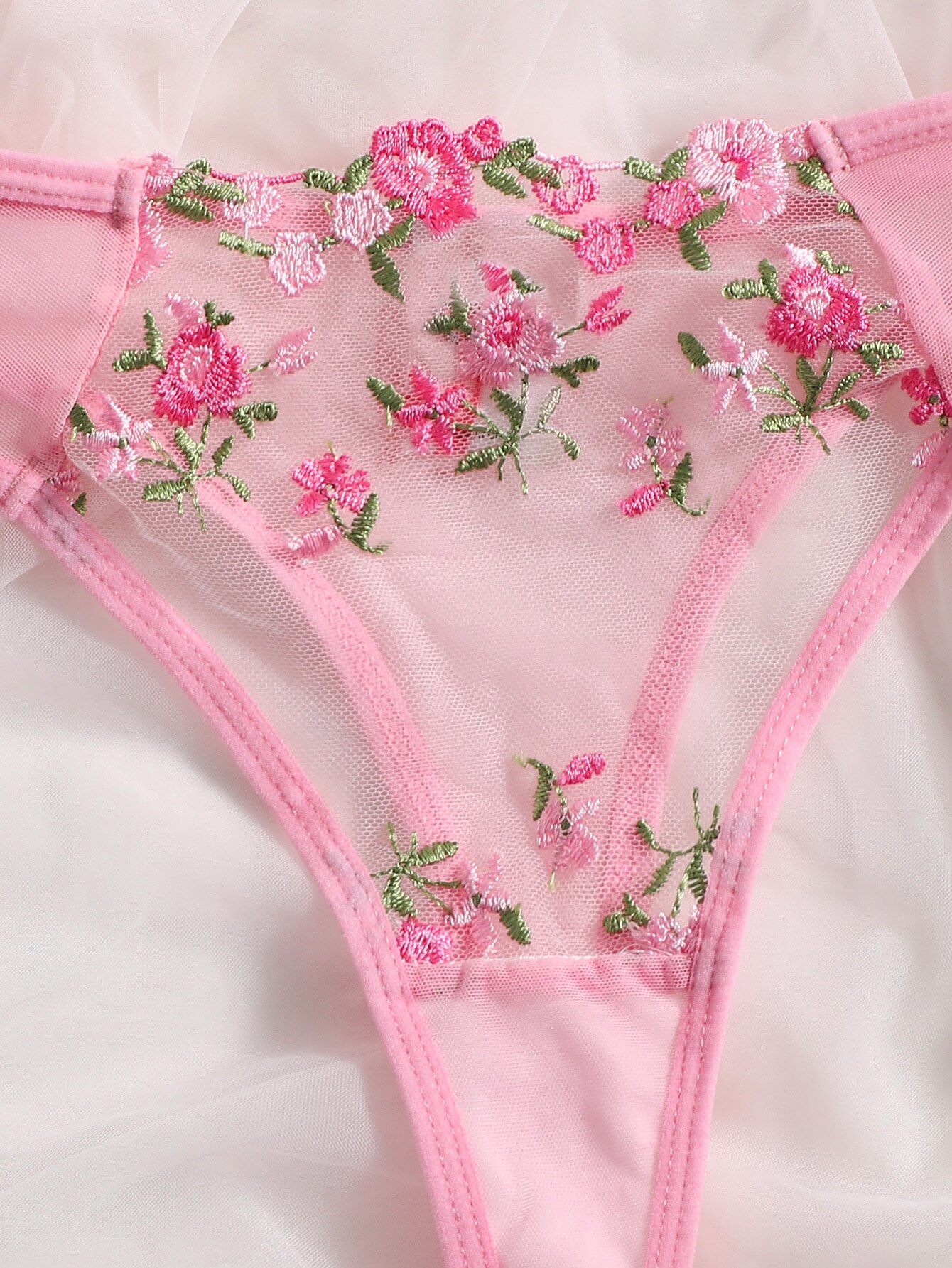 Set di biancheria intima da 2 pezzi Set di biancheria intima sexy con ricamo floreale Kit per la cura della pelle corta in pizzo trasparente Set da fata delicato Donna 2023