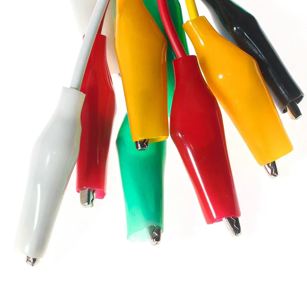 10 Stück Clip-Nummer 45 mm Krokodilklemmen mit Kabelklemmen und Krokodilklemmen für elektrische Krokodilklemmen