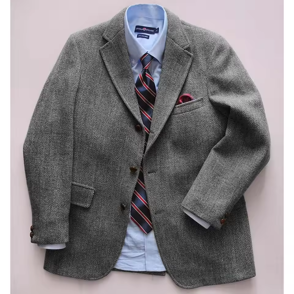Blazer décontracté à chevrons pour hommes, Slim, simple boutonnage, Design de mode, veste de banlieue d'affaires confortable, vestes de costume pour hommes