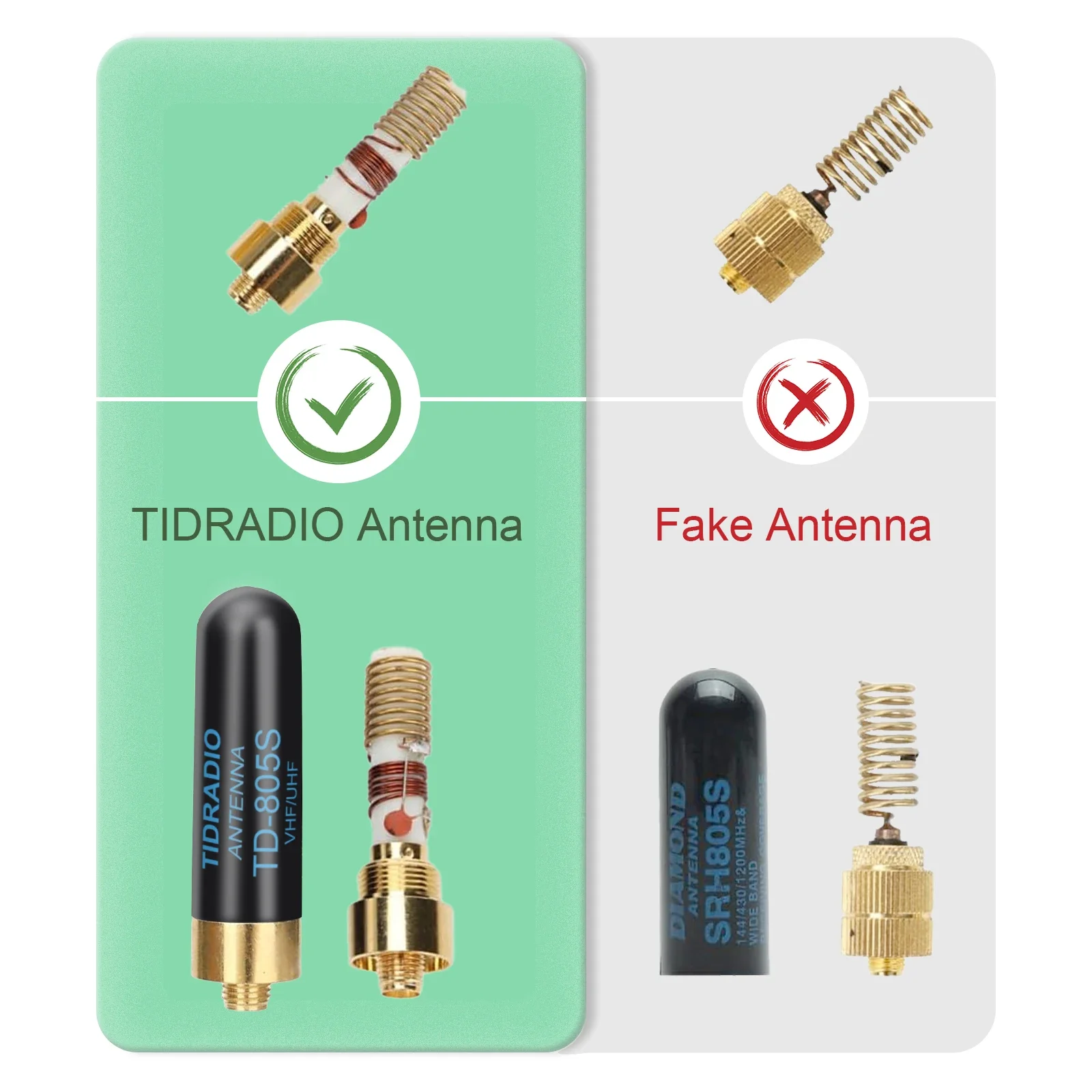 TIDRADIO TD-805S Аксессуары для рации VHF/UHF Ham Radio для BaoFeng UV-5R,5RM, K5Plus, UV-21R, ,TD-H3,TD-H8