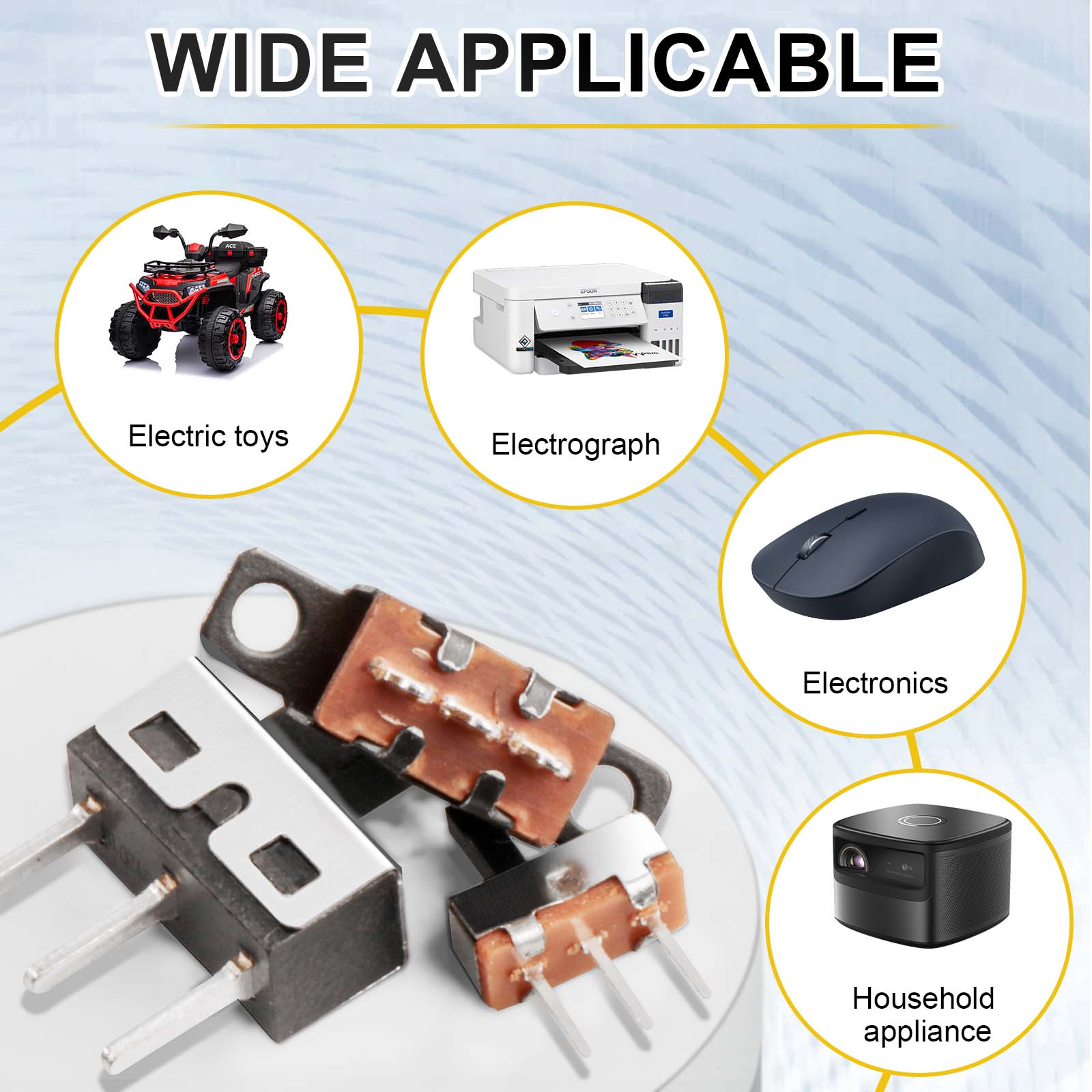 100 stücke Micro Schiebeschalter 2 Position 3 Pin Hohe Knopf Mini Vertikale Schiebeschalter SPDT 1p2t SS-12D10 SS-12F15 SS-12D00 Für PCB