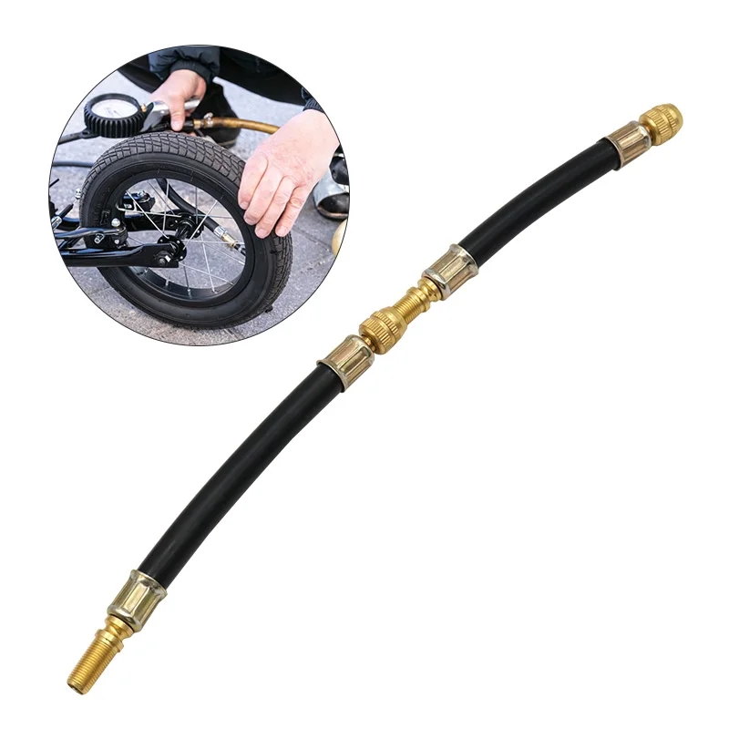 1Piece Truck Valve Extension Flexible Bus Tire Valve Extension Rubber Tyre Valve Stem Extender Tire Nipple Adaptor
