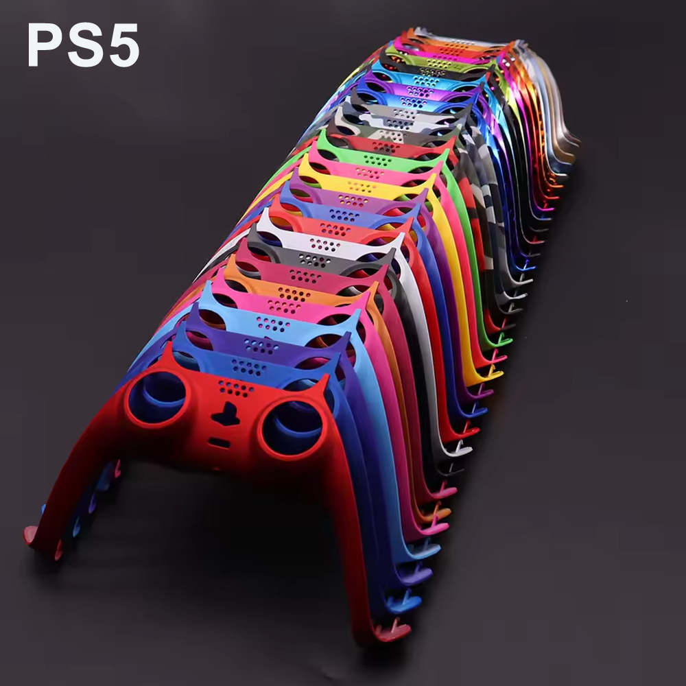 Carcasa central delantera para mando de PS5, cubierta de piel para mando, tira decorativa,