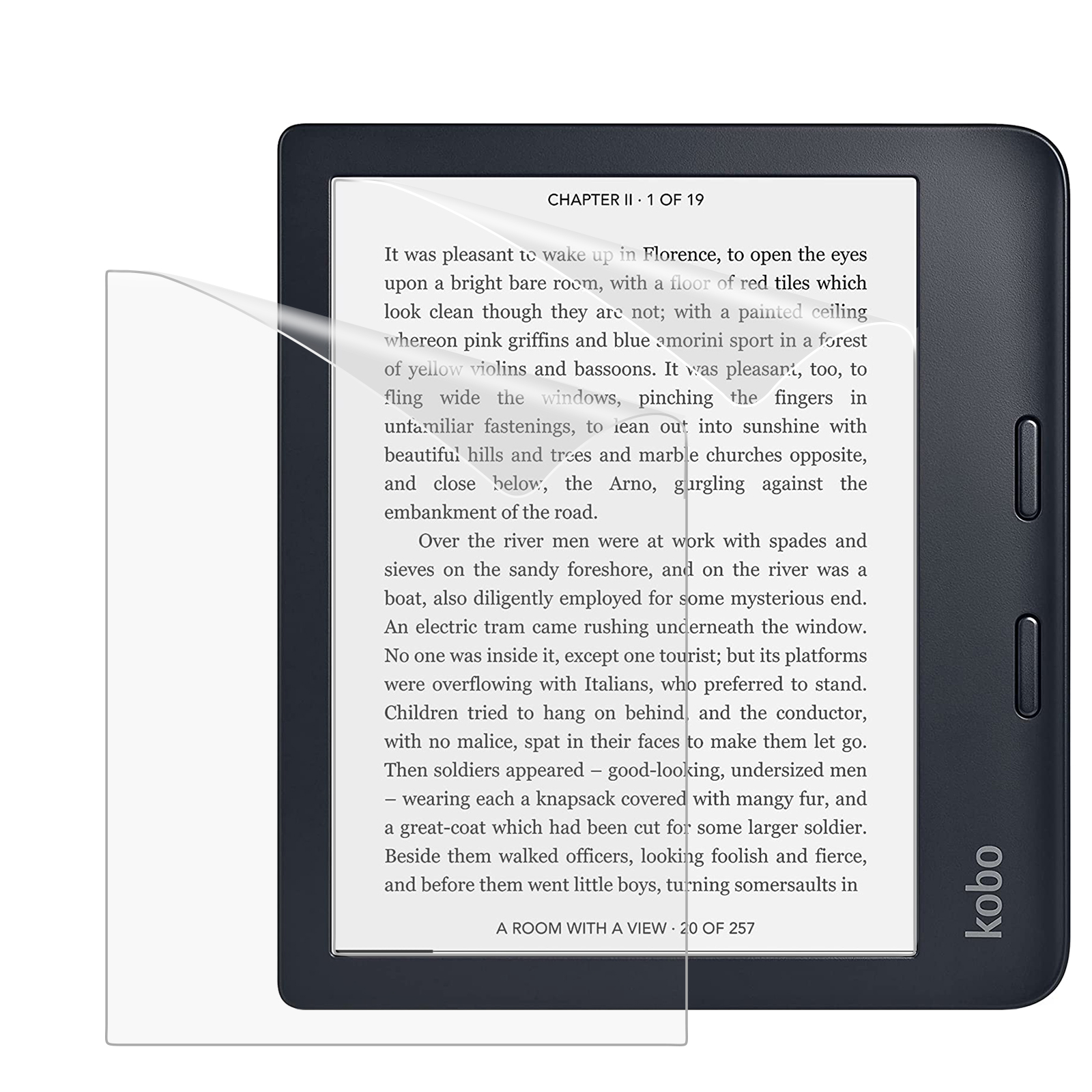Комплект из 2 матовых защитных пленок MoKo подходит для Kobo Libra Color, 7 дюймов, 2024/Kobo Clara Color, 6 дюймов, 2024, антибликовый ПЭТ премиум-класса Sc