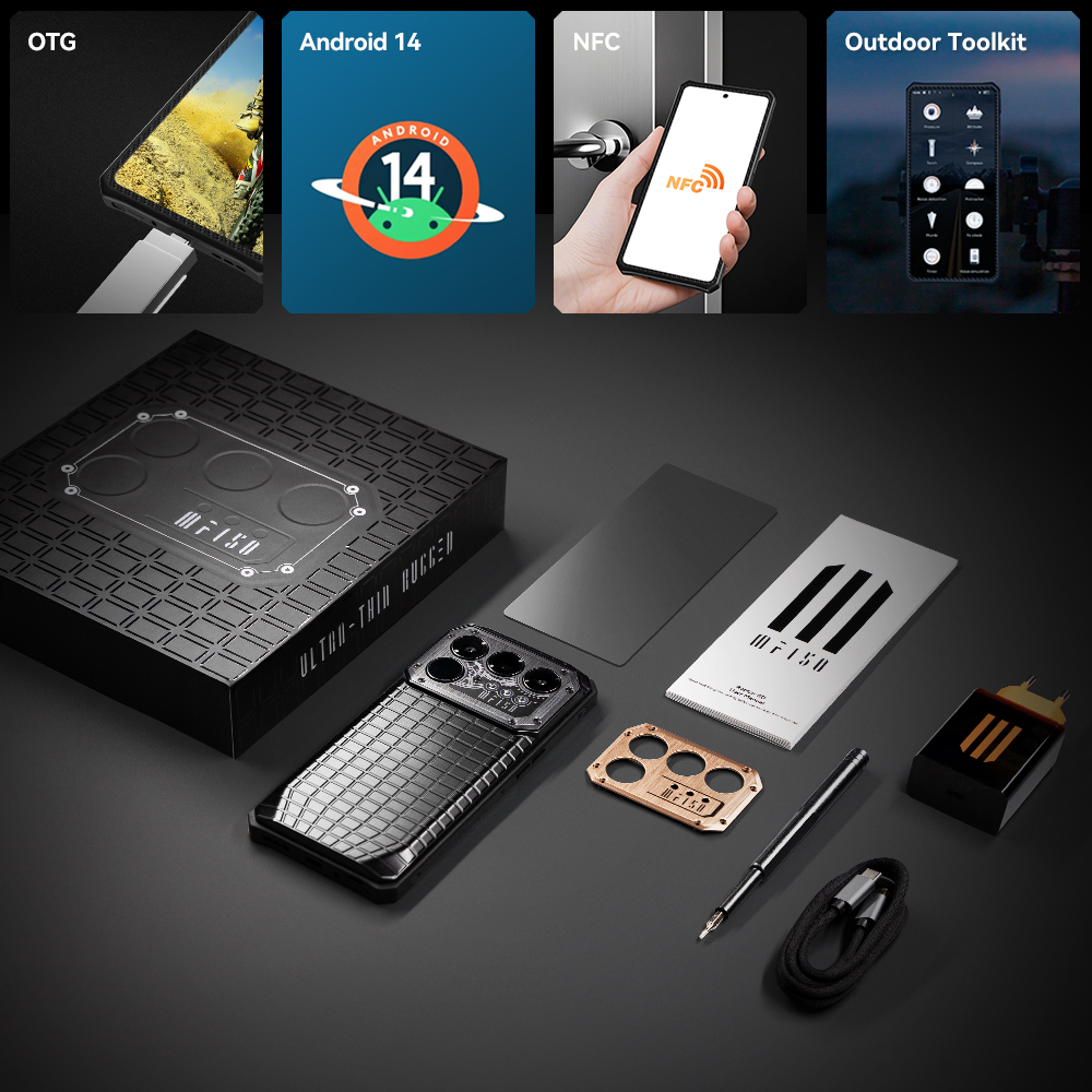 IIIF150 Raptor 5G Rugged Smartphone Android 14 Mobile Phone 6.78'' 120Hz AMOLED Display 16GB+512GB 50MP 65W 10000mAh Phone