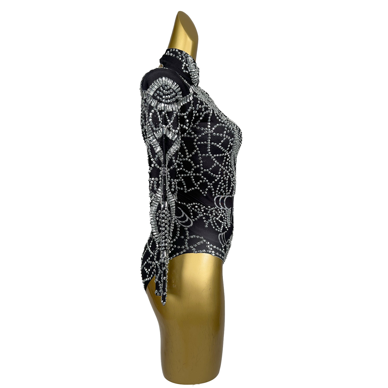 女性のためのラインストーンのボディスーツ,パーティードレス,パーティードレス,誕生日の服,ステージ,Hehuanフェスティバル,レオタード