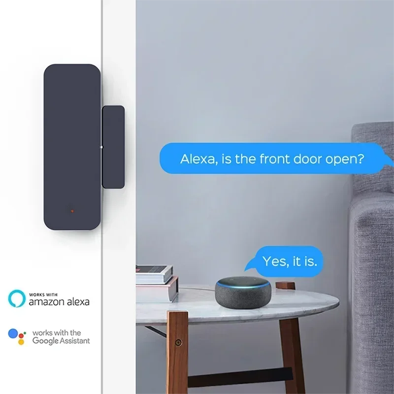 Tuya Zigbee Wifi Deursensor Raaminvoersensor Beveiliging Inbreker Magnetische sensor Alarm Smart Life Work met Alexa Google Home