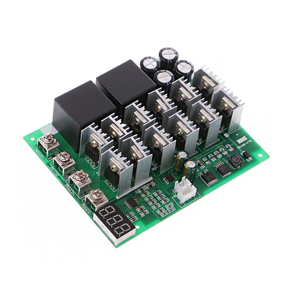 RONXII DC 10-55V 100A Controlador de velocidad del motor PWM HHO RC Interruptor de control inverso con pantalla LED