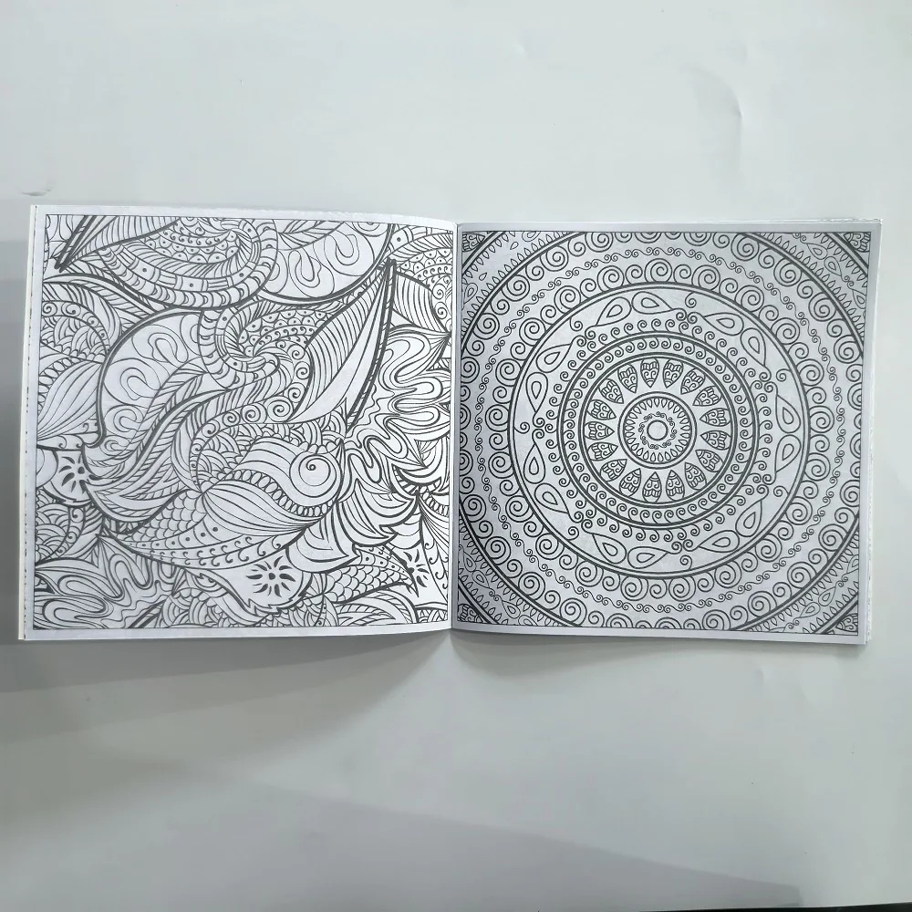 1 STKS 24 Pagina's Mandalas Bloem Kleurboek Voor Kinderen Volwassen Graffiti Tekening