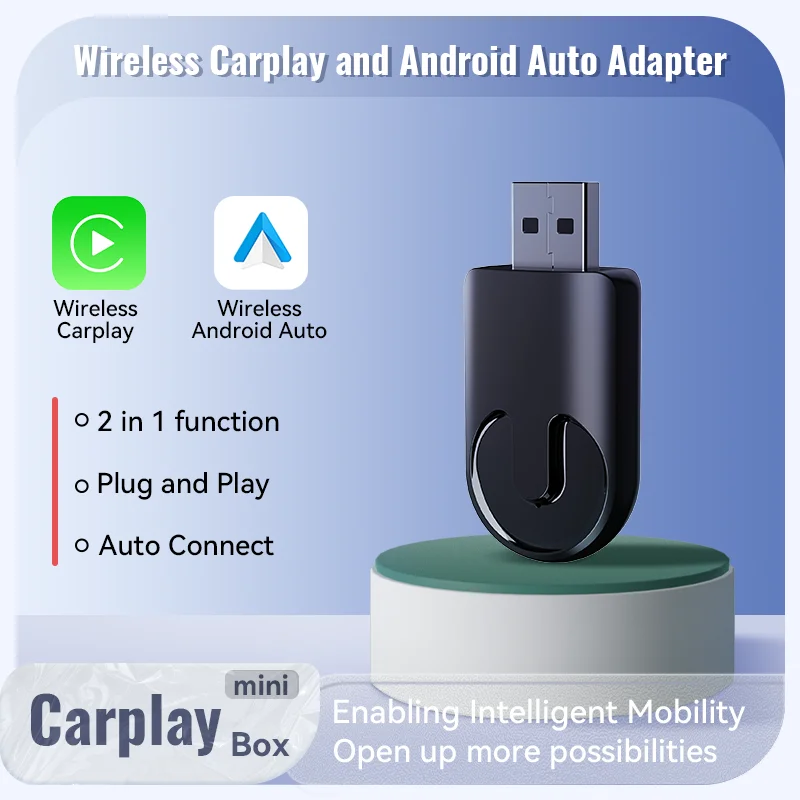 XUDA-caja de Ia 2 en 1 para coche, adaptador inalámbrico para Android, Carplay, para Benz A, C, E, S, GLA, GLB, GLC, 2024, GLE, GLS, EQB, EQC, novedad de 300