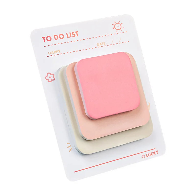 Nota carina, carta per appunti a vento colorata di alto valore, messaggio per studenti N volte, cancelleria per blocco note appiccicosa Kawaii