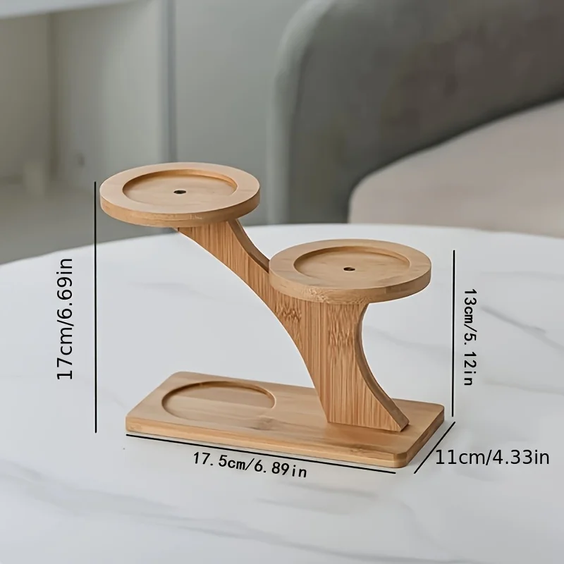 Multifunctional Bamboo Plant Stand, Home/Office/Balcony Decor, Perfect Gift for Garden Lovers, Holds Succulents & Potted Plants