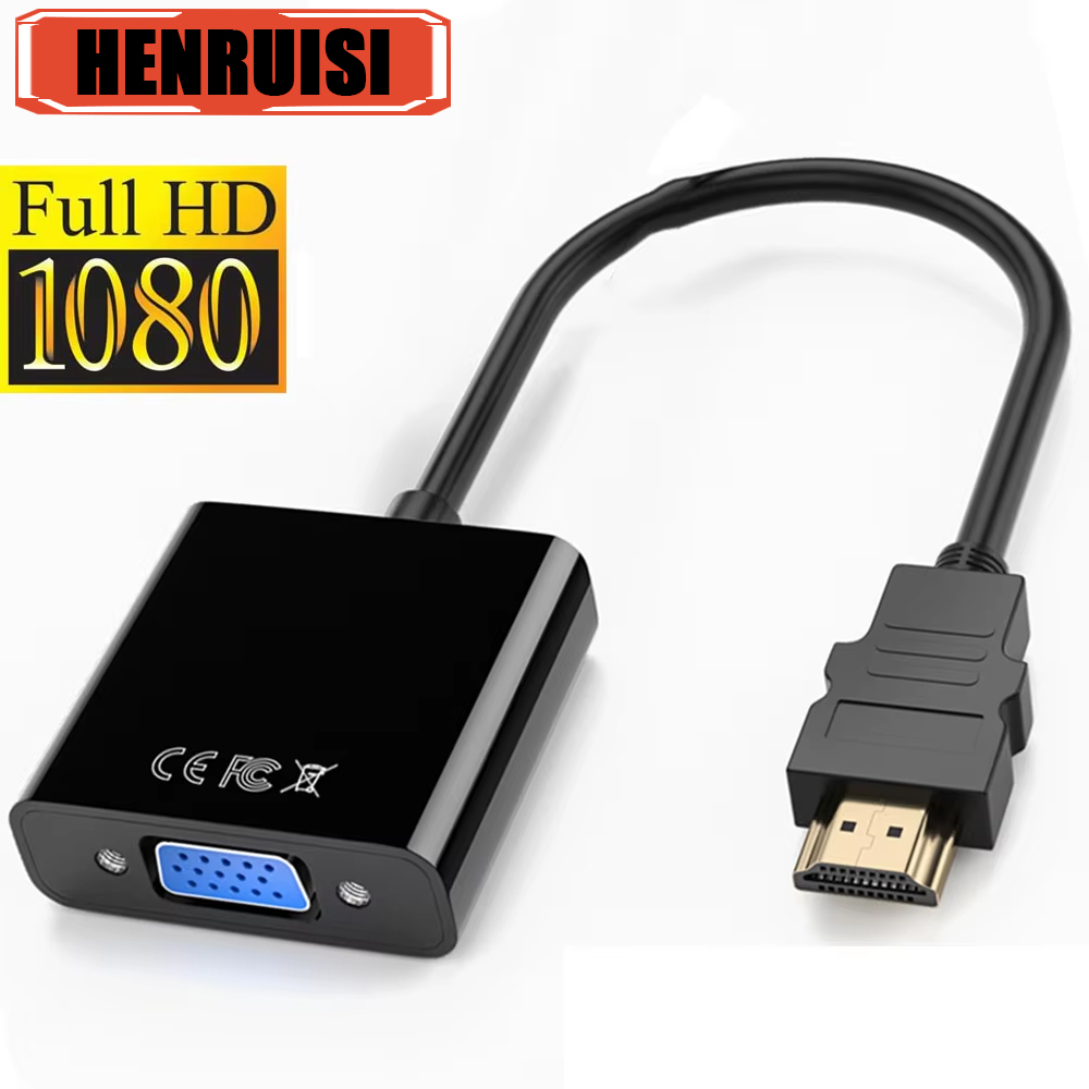 HD 1080P HDMI-kompatibel zu VGA Adapter Digital Analog HDMI-kompatibel Stecker Auf Famale VGA Kabel konverter Für PC Laptop Tablet