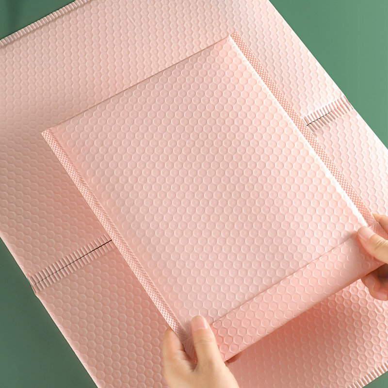 30Pcs สีชมพู Poly Bubble Mailers เบาะจำนวนมากฟองเรียงราย Wrap Polymailer กระเป๋าสำหรับการจัดส่งบรรจุภัณฑ์ Maile Self Seal