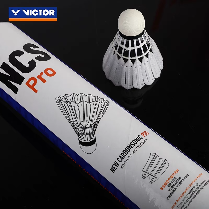 Neue Original Victor 1-Schlauch 12 Stück NCS Pro Ball Ausdauer, Flugstabilität, NCS PRO künstlicher Badmintonball