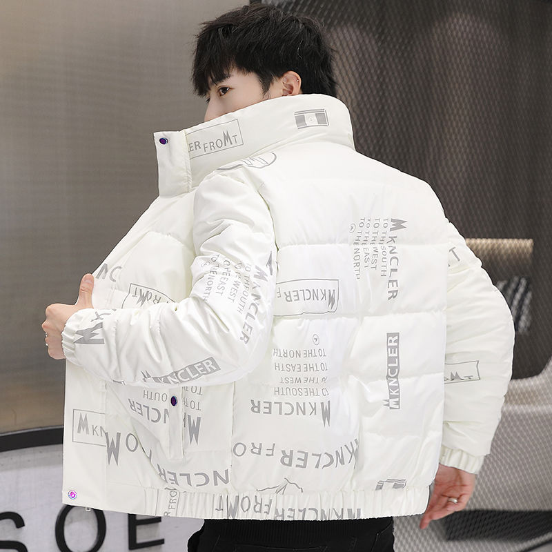 Chaqueta de invierno para hombre, Parkas gruesas, abrigo cálido con cuello levantado, ropa nueva a la moda, abrigo de invierno de algodón impermeable