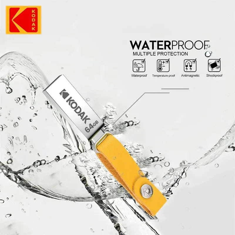 KODAK K122 USB 2.0 Pen Drive 32GB 64GB 128GB metallo USB Flash Drive Memory Pendrive