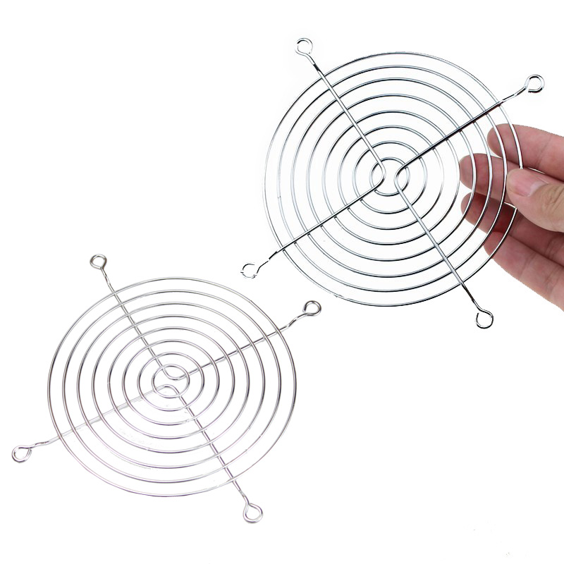 120 mm x 120 mm, 90 mm x 90 mm, 80 mm x 80 mm, Metall-Lüfterschutz mit Schraube für Computergehäuselüfter