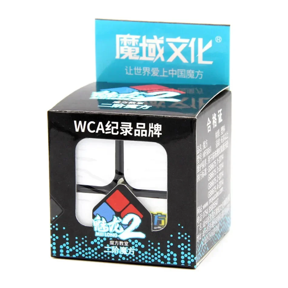[Picube] MoYu MeiLong 2x2x2 Mini Cube Speed  MeiLong 2x2 Magic Cubes Profession Cube Education Toy Speed 2x2 Magic Cube Moyu 2x2