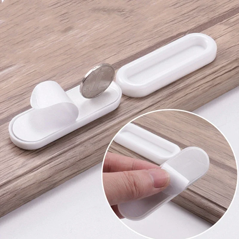 4 pezzi manopole per porte autoadesive maniglie per porte ovali per porte interne finestra in vetro cassetto dell'armadio impugnatura antiscivolo maniglie ausiliarie