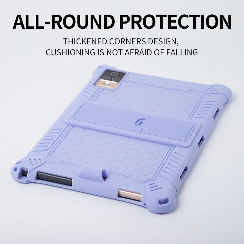 Funda de silicona suave Universal de 10,1 pulgadas para tableta Android de 10, 10,1 pulgadas, cubierta trasera de Color sólido a prueba de golpes, 24x16cm/9,5x6,4 pulgadas