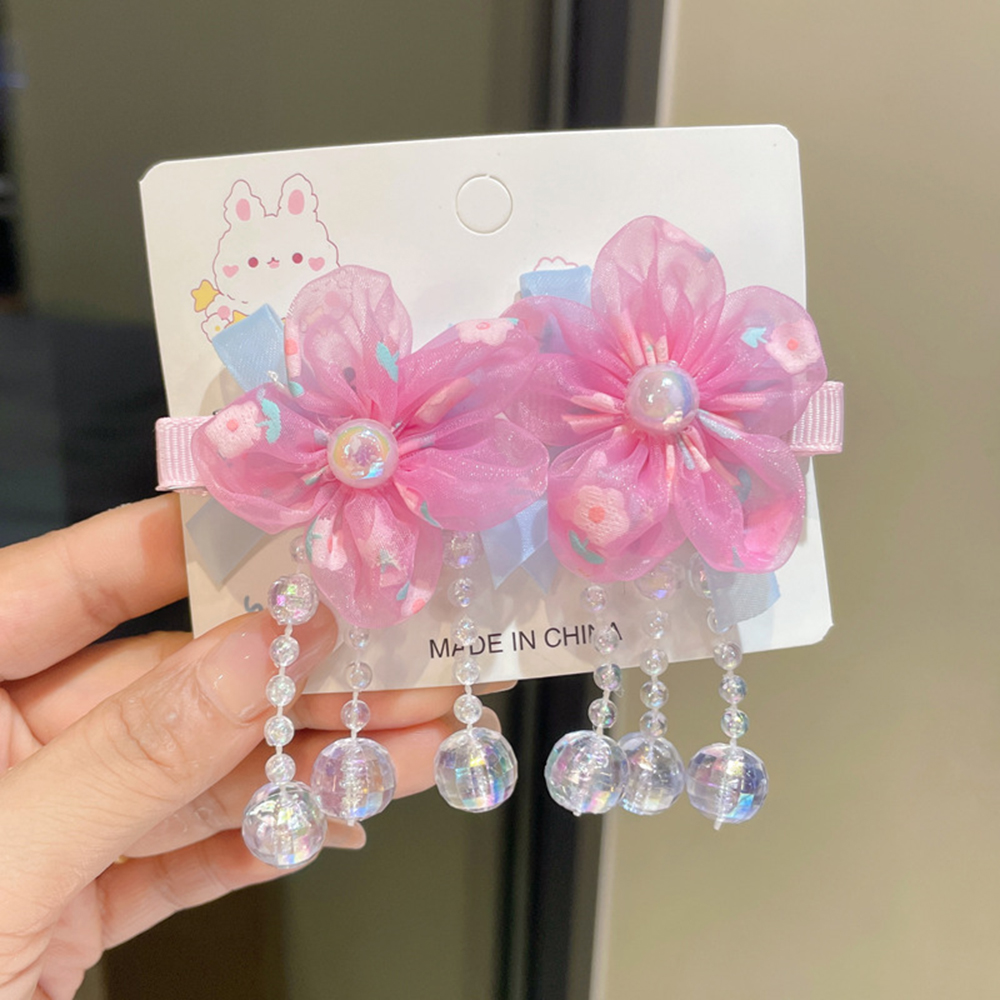 Kinder Hanfu Kopfschmuck Blume Quaste Alten Stil Clip Haar Zubehör Chinesischen Stil Kleines Mädchen Quaste Mädchen Haarnadel