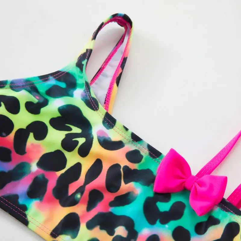 Lilo Stitch Gilrs Bow Bikini ensemble à la mode deux pièces maillots de bain pour l'été élégant maillots de bain piscine mode maillots de bain 3-12Y