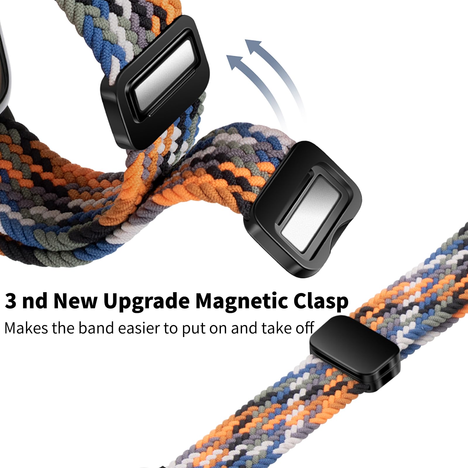 磁気ループ Xiaomi Redmi Watch 4 ストラップ調節可能な編組スポーツナイロン交換ベルトコレアブレスレット Miband 8 プロバンド