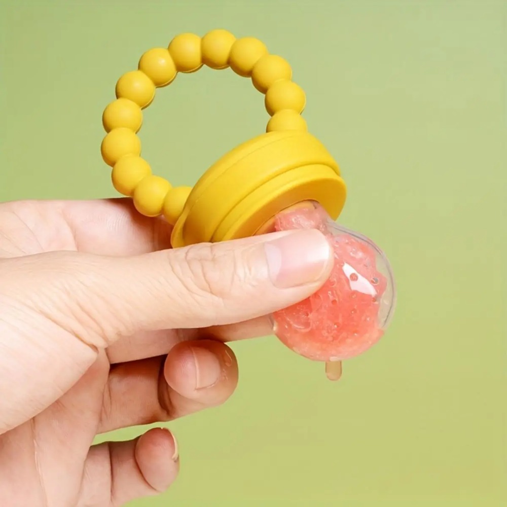 3 stuks siliconen fruit- en groentevoeder voor kinderen met handvat - perfecte voedingssupplement fopspeen, Kerstmis, Halloween, Thanksgi