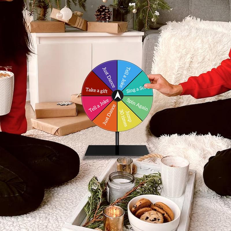 รางวัลล้อแห้งลบ Spin Wheel Spinner เกมสีรูเล็ตล้อ Heavy Duty แก้ไขได้ Spin Wheel ForPrizes โต๊ะรางวัลล้อ