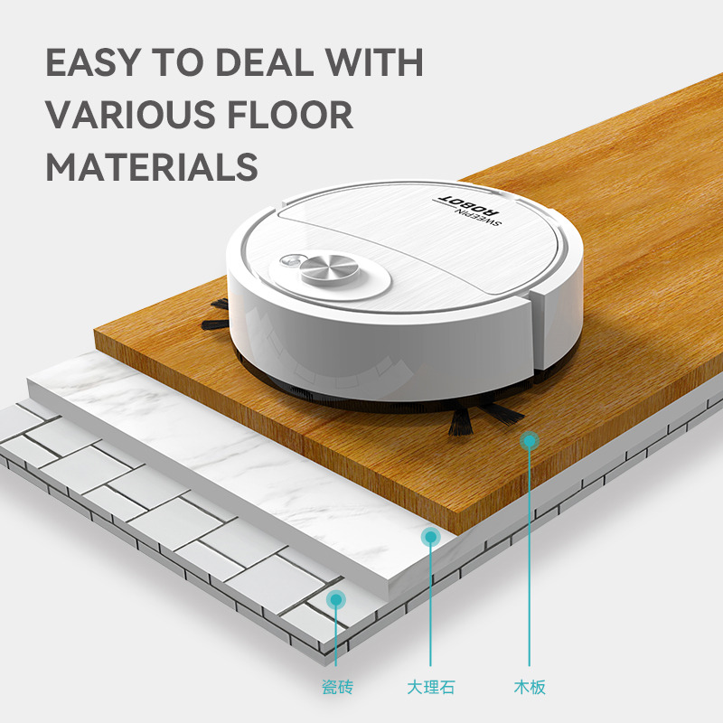 เครื่องดูดฝุ่น USB ชาร์จ Sweeping Robot Mop เครื่องสัตว์เลี้ยงผม Hard พรมบ้านสมาร์ท Sweeping ดูดทําความสะอาดเครื่องใช้ไฟฟ้า