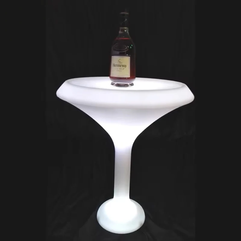Skybesstech, mesa de coquetel com refrigerador de cerveja para banquetes LED, mesa de bar Lumineux, iluminação interna/exterieur, móveis de bar de café, 1 unidade